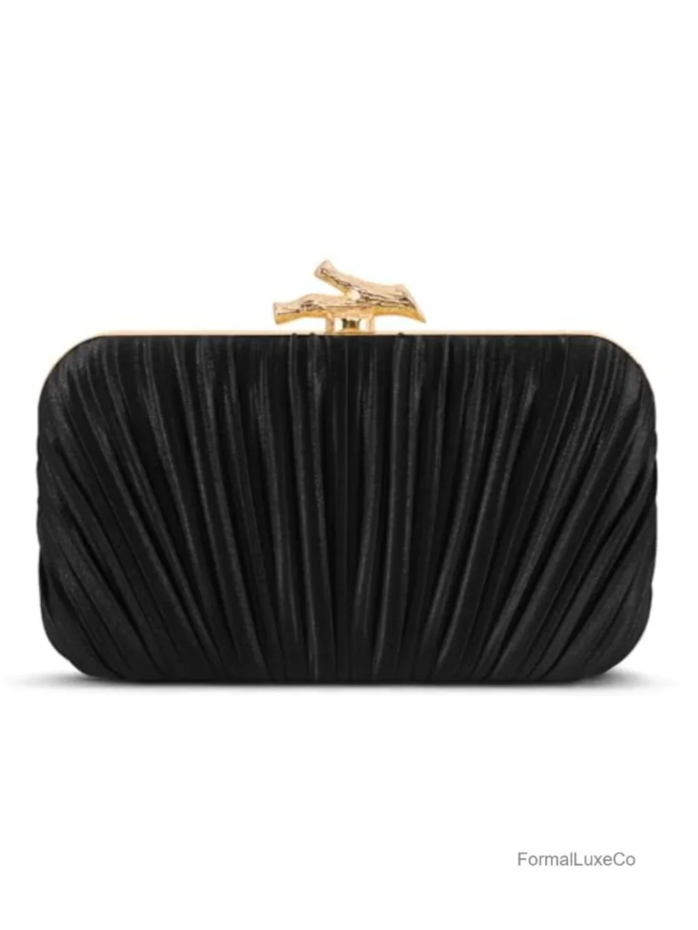 Woven Clutch Evening Bag with Chain, PU Leather, Trendy Dressy Purse